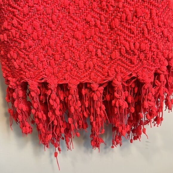Popcorn Red throw Blanket Decor 50”x60” - Picture 3 of 6